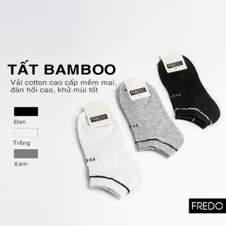  Combo 3 đôi Tất cổ ngắn vải cotton cao cấp mềm mại, đàn hồi cao, khử mùi tốt  FREDO Menswear