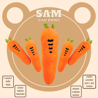 Gối ôm trái cây hình cà rốt cute nhà sam