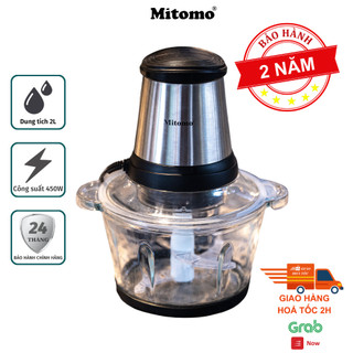 Máy xay thịt đa năng Mitomo MT450 cối thủy tinh - HÀNG CHÍNH HÃNG