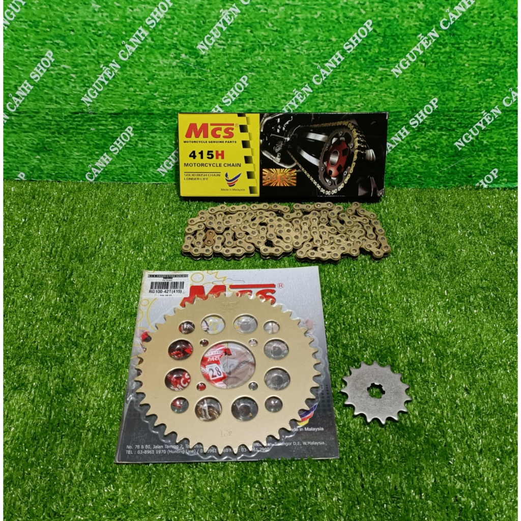 Sên nhông dĩa 7 li MCS xe sport 2 thì