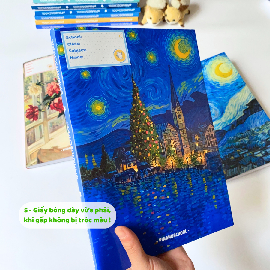 Tấm Giấy Bao Tập Tranh Sơn Dầu - Giấy bóng dày chất lượng, hình in rõ nét tươi tắn | Pinandschool