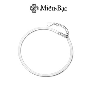 Lắc tay bạc nữ Basic chất liệu bạc 925 thời trang phụ kiện trang sức Miêu Bạc L400714