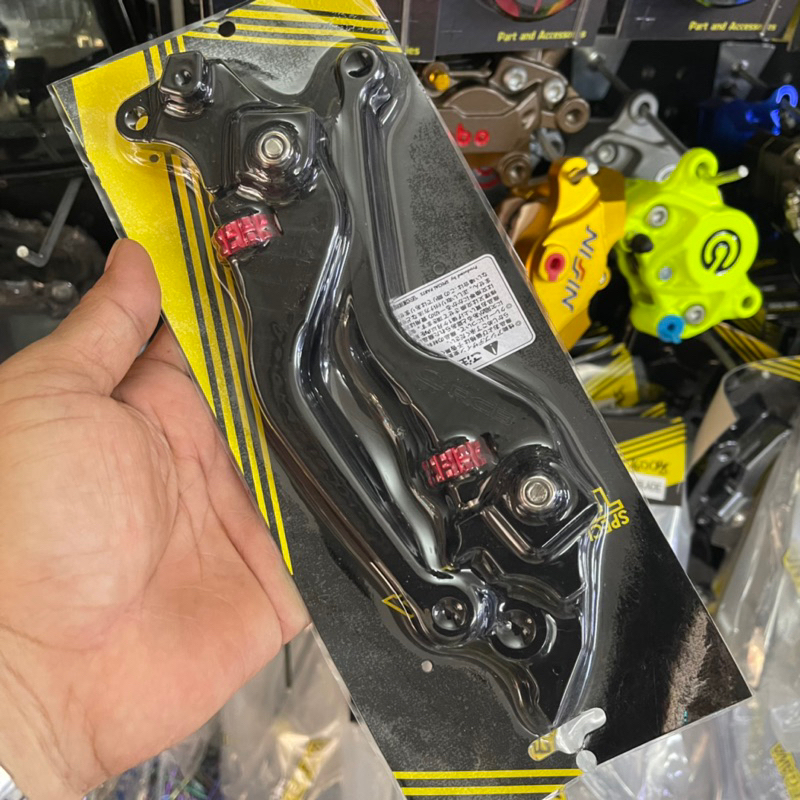 Tay Thắng  RCB Mẫu B5 Xe AB AirBlade, VARIO Nhôm CNC Đen & Bạc