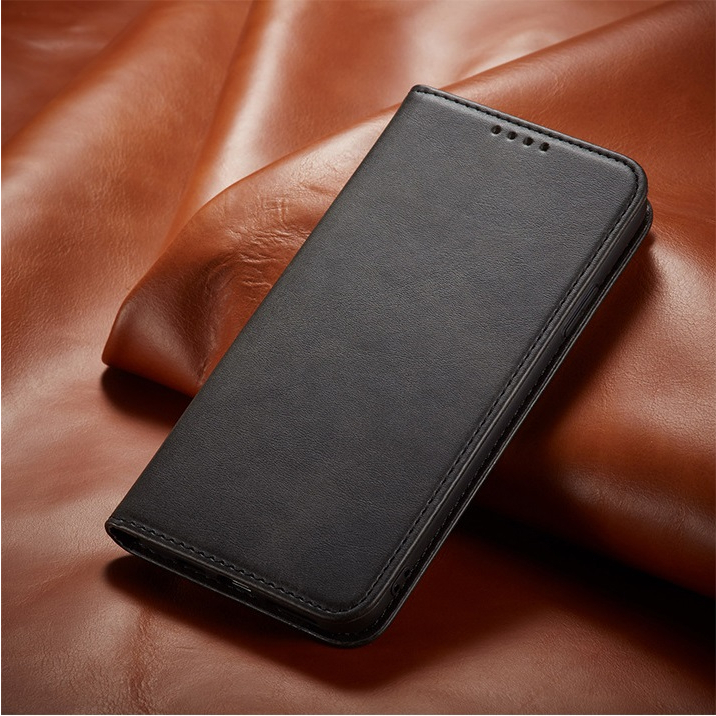 Bao da Redmi 10A, Mi 10c, Mi 12c, nắp gập dạng ví, bao da may viền chắn chắn