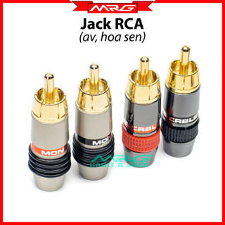 Jack hàn dây av rca bông sen, giá 1 cặp .