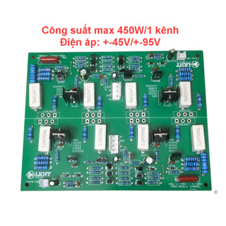 Linh kiện Cặp mạch công suất 4 sò , 2 kênh 8 sò chất lượng cao công suất 450W mạch sợi thủy tinh cao cấp