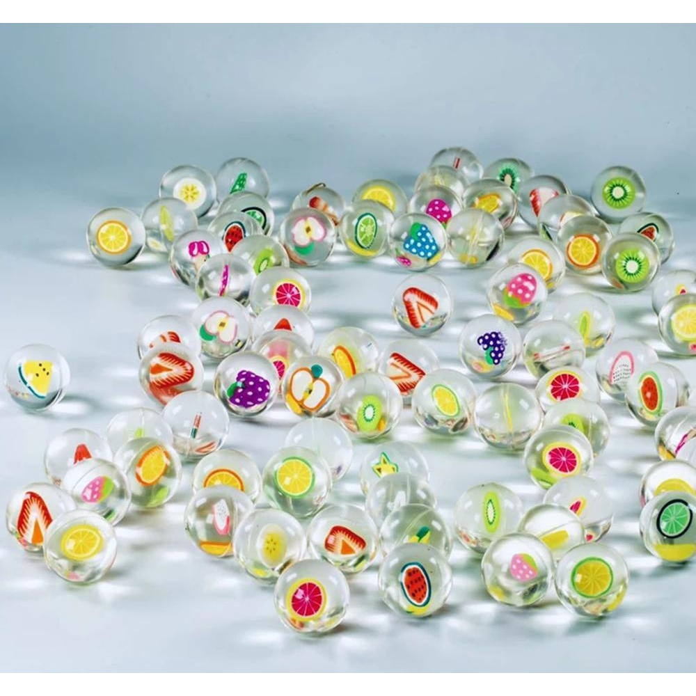 Bóng Nẩy Cao Su Trong Suốt Hình Trái Cây Siêu Cute Cho Bé