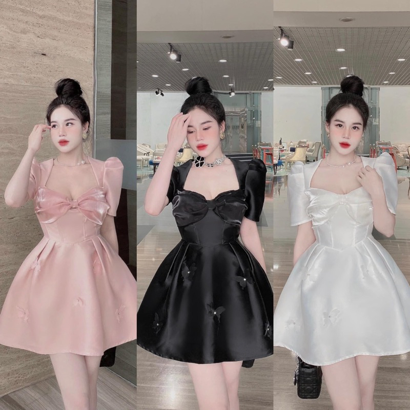 ĐẦM CÔNG CHÚA CÁNH BƯỚM BIGSIZE 60 ĐẾN 90 KÝ