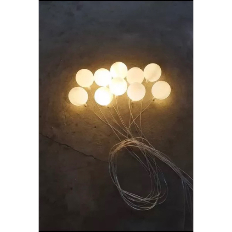 Bộ đèn led bóng thả trang trí 10cm