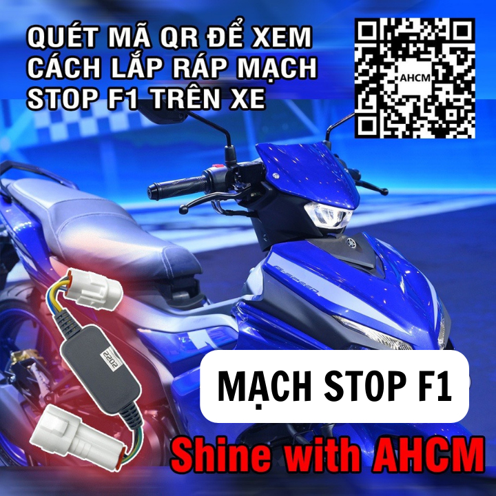 Bộ Mạch Đèn Hậu Chớp Stop F1 Cho Exciter 150/155, NVX, Nouvo 5, Y15, R15, R25, MT07