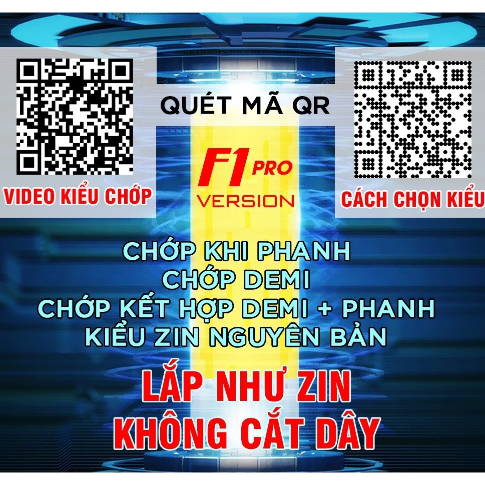 Bộ Mạch Đèn Hậu Chớp Stop F1 Cho Exciter 150/155, NVX, Nouvo 5, Y15, R15, R25, MT07