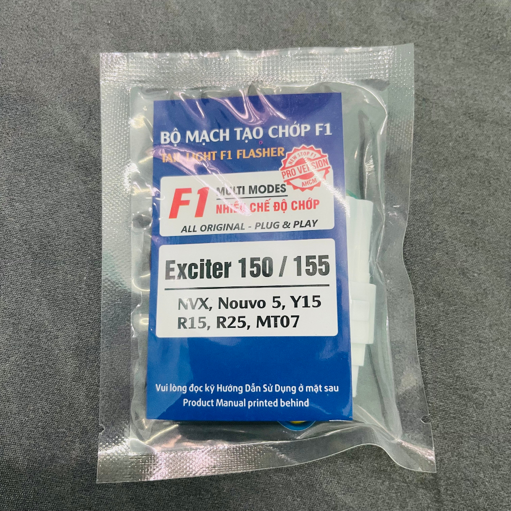 Bộ Mạch Đèn Hậu Chớp Stop F1 Cho Exciter 150/155, NVX, Nouvo 5, Y15, R15, R25, MT07
