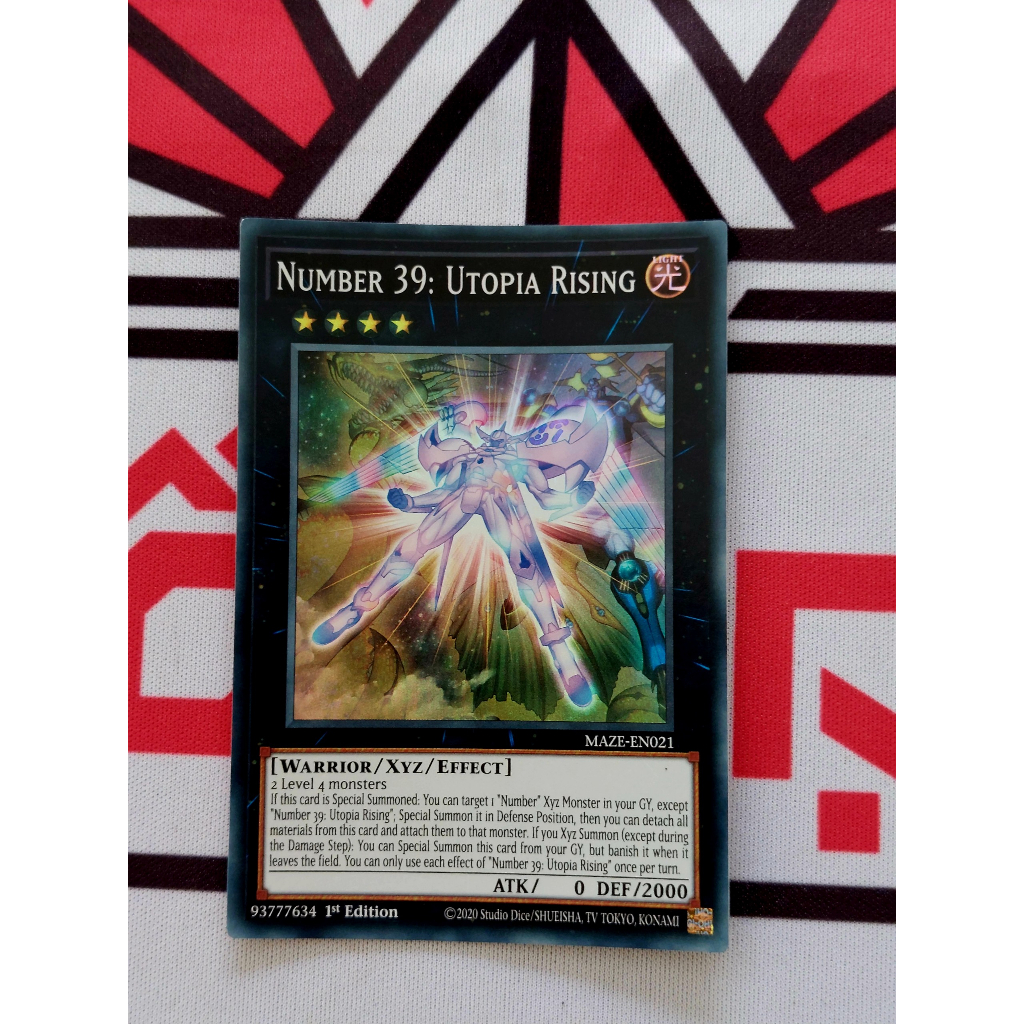 Thẻ Bài Yugioh Monster Number 39: Utopia Rising - MAZE-EN021 - Super