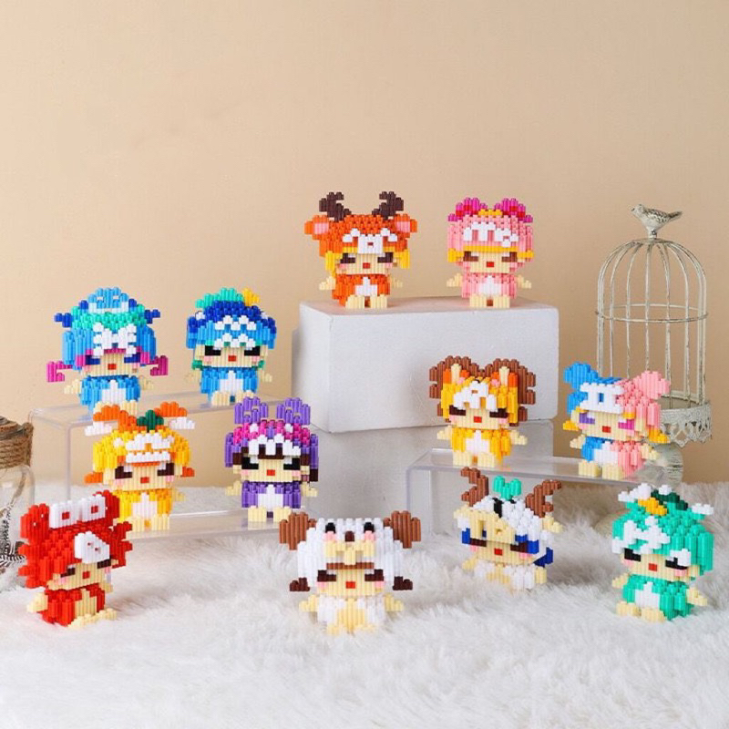 Lắp ráp mô hình 12 cung Hoàng Đạo , đồ chơi lắp ráp 3D 12 cung Hoàng Đạo mini