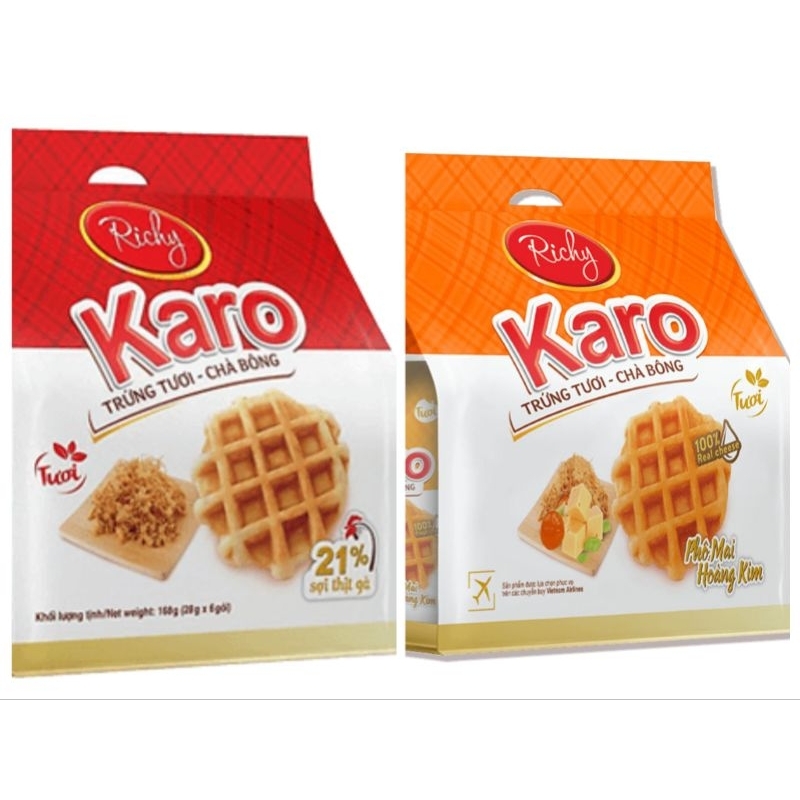 BÁNH KARO TRỨNG TƯƠI CHÀ BÔNG ĐẦY ĐỦ HƯƠNG VỊ