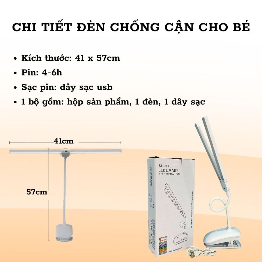 [HOT DEAL] Đèn học chống cận uốn dẻo,  thiết kế tai kép thông minh, 3 chế độ chiếu sáng linh hoạt - GOLDCAT D01