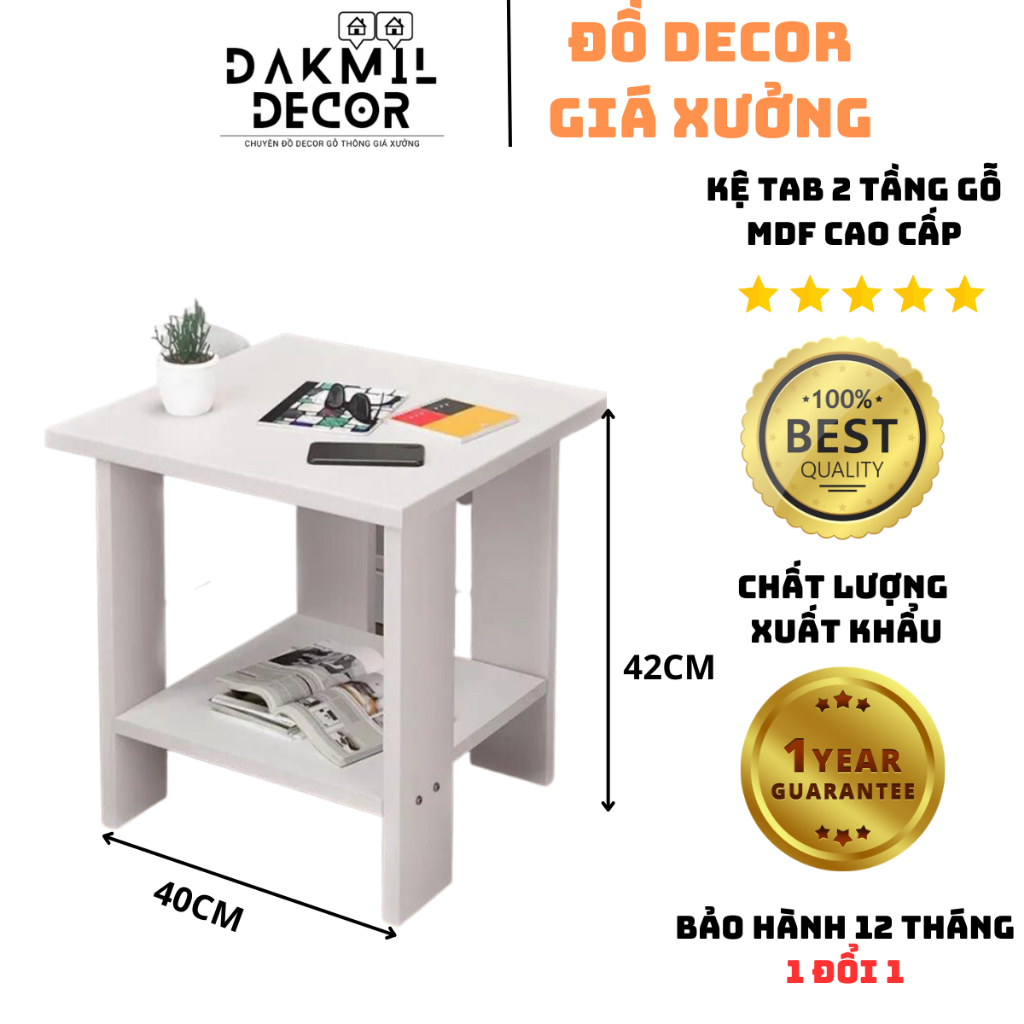 Bàn trà cafe, tab đầu giường nhỏ gọn ván MDF