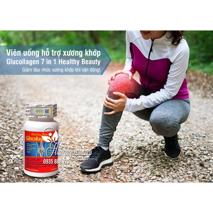 Viên Uống Bổ Xương Khớp Glucollagen 7 in 1 Giúp Bổ Sung Canxi, Tái Tạo Và Nuôi Dưỡng Mô Sụn Hộp 30 Viên