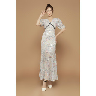 Đầm Maxi Đi Biển Hoa Đuôi Cá (Mẫu Mới)