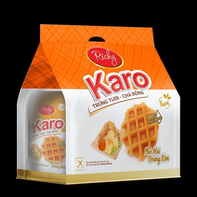 BÁNH KARO TRỨNG TƯƠI CHÀ BÔNG ĐẦY ĐỦ HƯƠNG VỊ