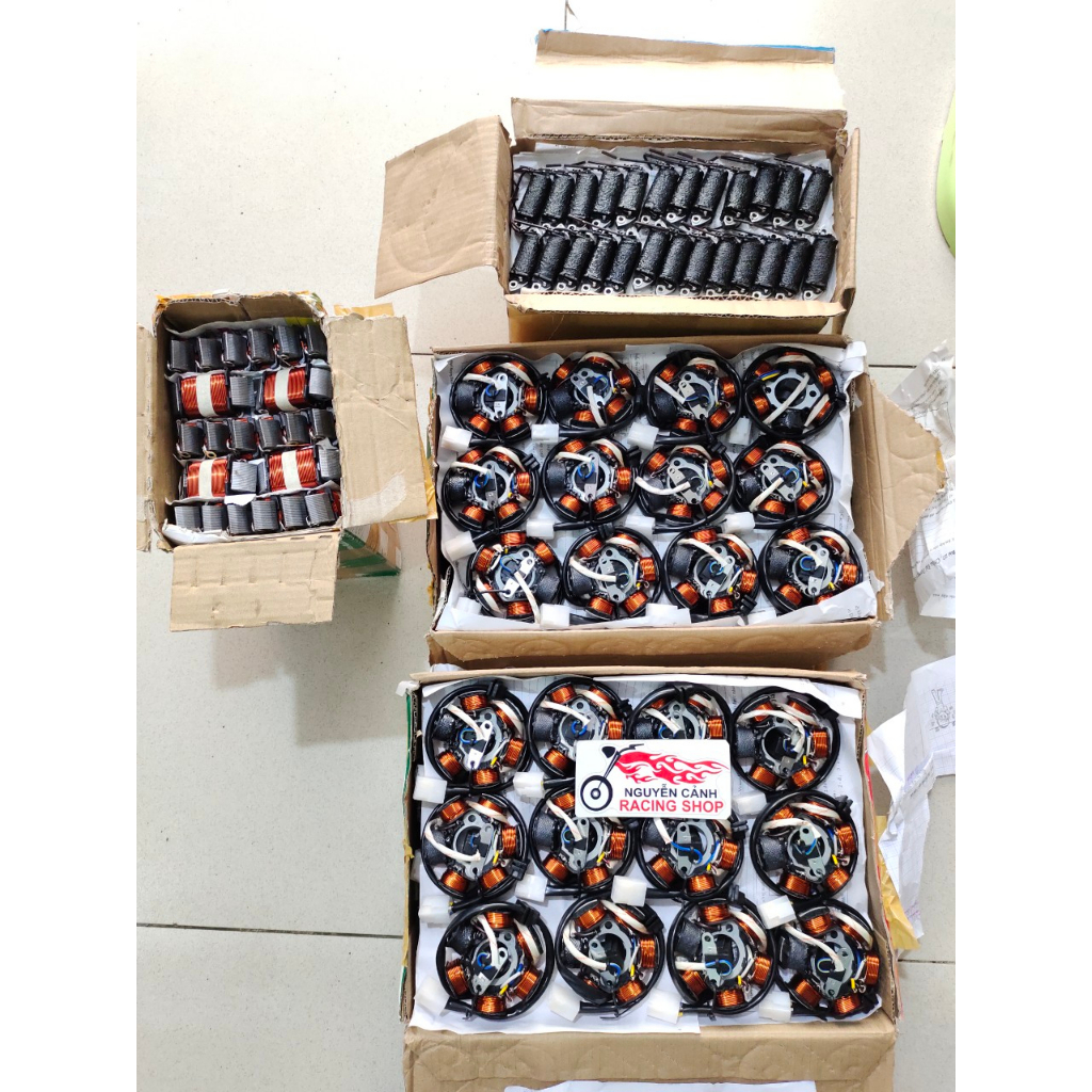 Lửa 6 cục-6 tép-mobin đèn xe wave, dream