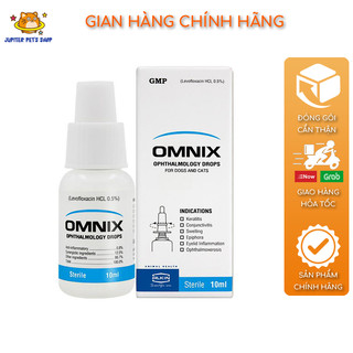 Nước nhỏ mắt cho mèo hết đau mắt đỏ mắt ghèn mắt omnix - nhỏ mắt chó dành cho thú cưng