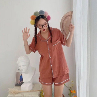 Bộ đùi vải Muslin mặc nhà (mới)(nhà NaNe)