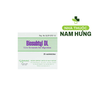 Men tiêu hóa sống Biosubtyl - DL hộp 25 gói