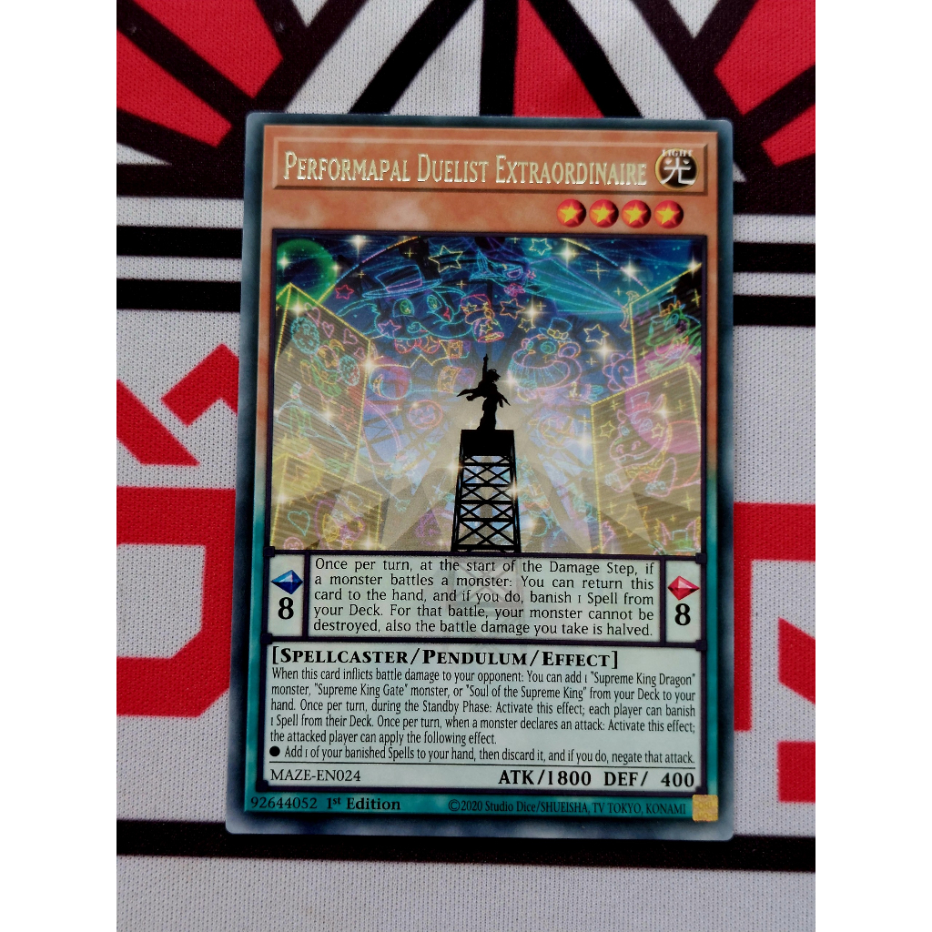 Thẻ Bài Yugioh Pen Performapal Duelist Extraordinaire - MAZE-EN024 - Rare