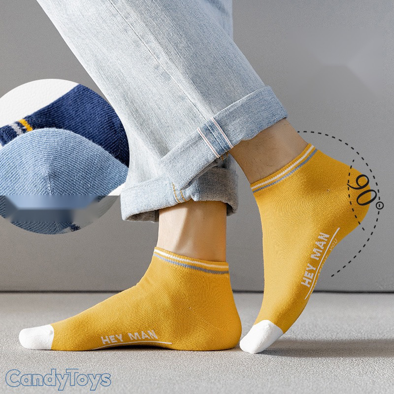 Combo 5 đôi Vớ Tất cotton Thời trang cho Nam Nữ Độ dày vừa phải