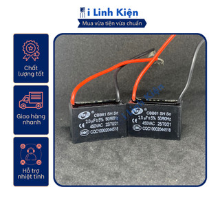 Tụ quạt 2uf 450v dây cbb61 senju loại tốt