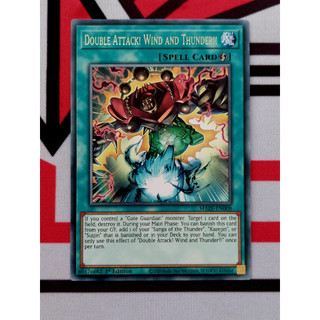 Thẻ bài yugioh spell double attack! wind and thunder!! - maze-en008 - rare
