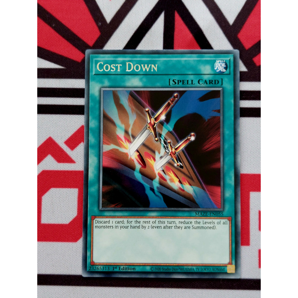 Thẻ Bài Yugioh Spell Cost Down - MAZE-EN055 - Rare