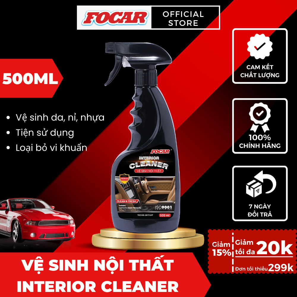 Dung dịch vệ sinh nội thất ô tô FOCAR Inerior Cleaner 500ml
