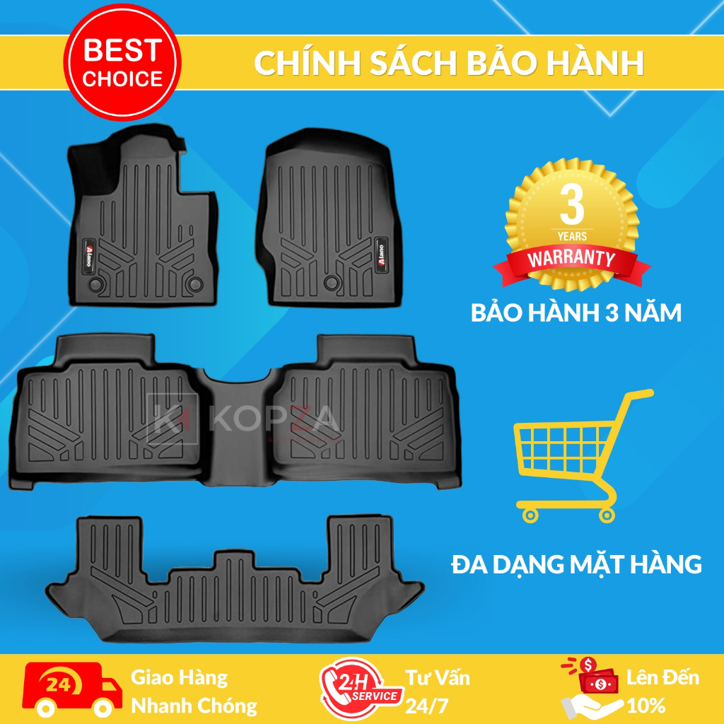 Thàm Lót Sàn Chất Liệu TPE Cao Cấp Thương Hiệu KOPZA Xe Ô Tô Kia K3/Cerato 2019-2022 Dễ Vệ Sinh Chống Trầy Xước