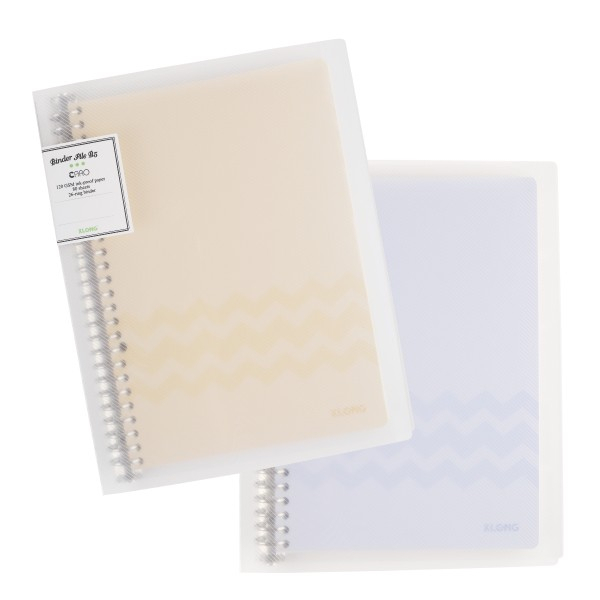 Sổ còng sắt B5 Klong/Binder nhựa kẹp còng sắt B5 Klong 80 tờ (160trang)