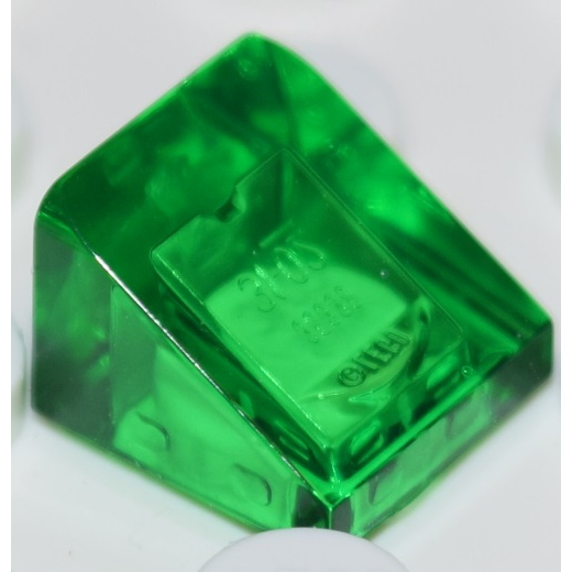 LEGO Gạch Ngói 1x1x2/3 Xanh Lá Trong Suốt ID 6245270 35338