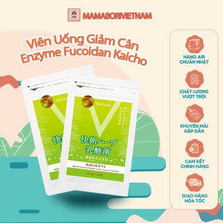 [Mẫu mới 2023] Viên uống giảm cân Enzyme Fucoidan Kaicho Nhật Bản 124 viên