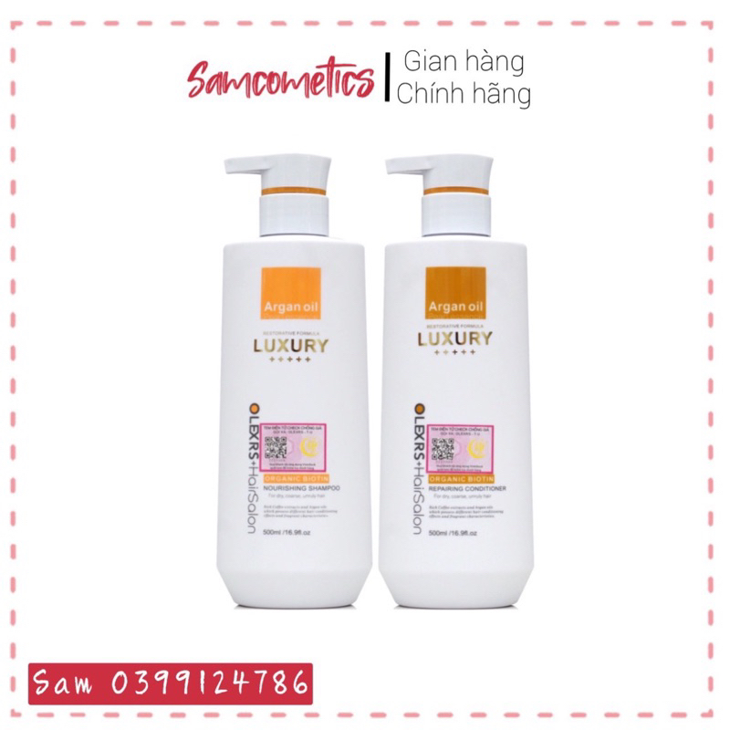 Dầu gội collagen dầu gội cặp Olexrs Luxury bản nâng cấp hỗ trợ mọc tóc, ngăn rụng tóc, phục hồi hư tổn, thơm lâu