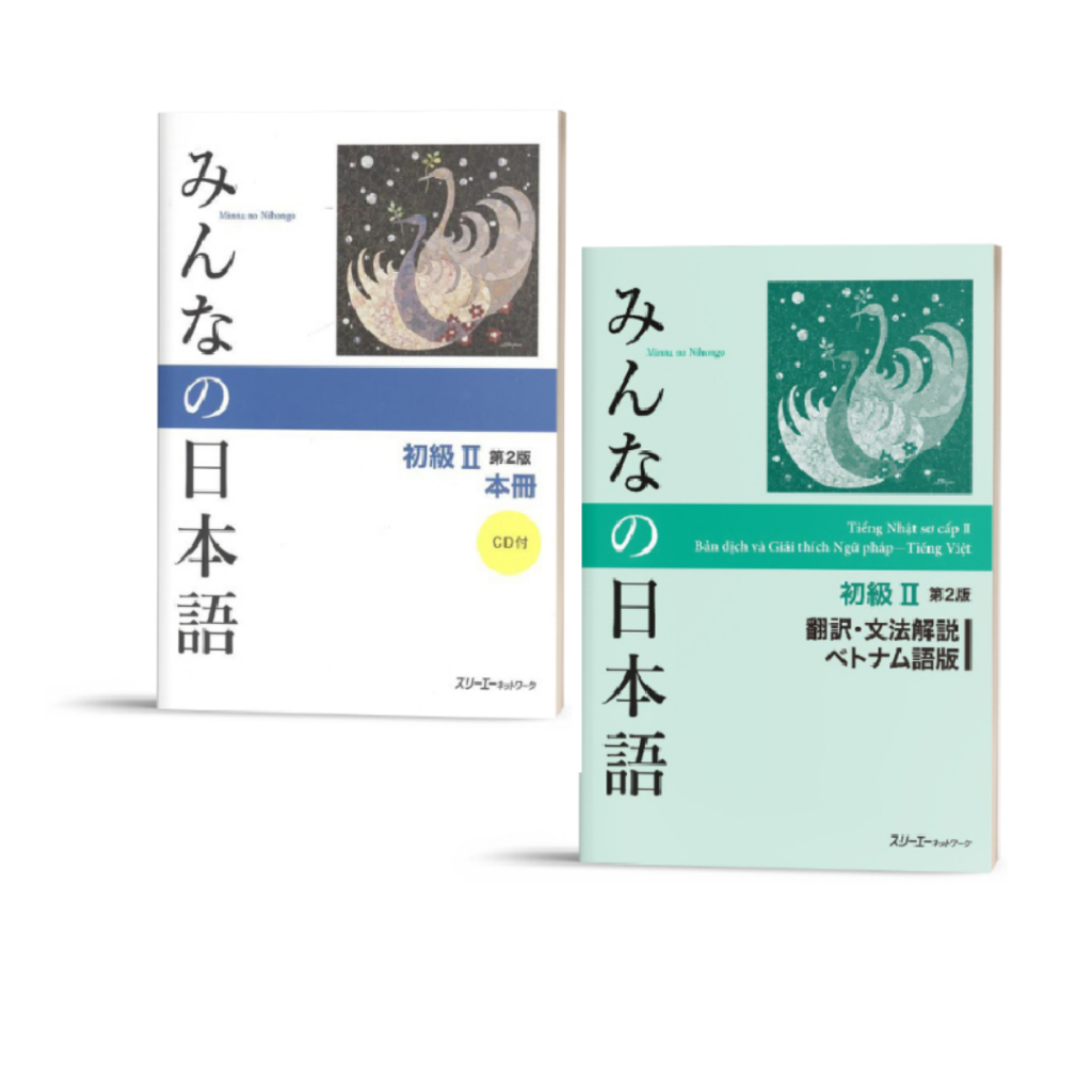 Sách - Combo Minnano Nihongo 2 - Tiếng Nhật Sơ Cấp 2 - Trình Độ N4 (Bản mới in màu)