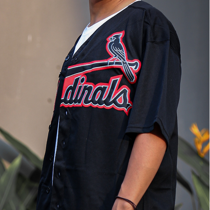 Áo Sơ Mi Bóng Chày | Áo Bóng Chày Cardinal Đen, T-Shirt, Jacket, Jersey