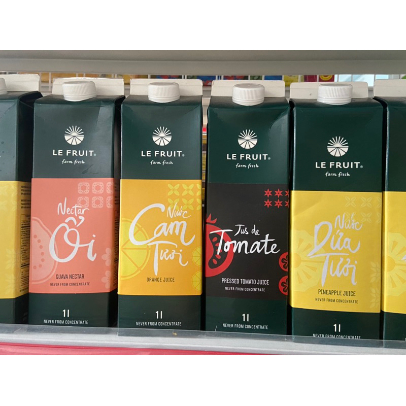 Nước Ép Trái Cây Le Fruit - Hộp 1L