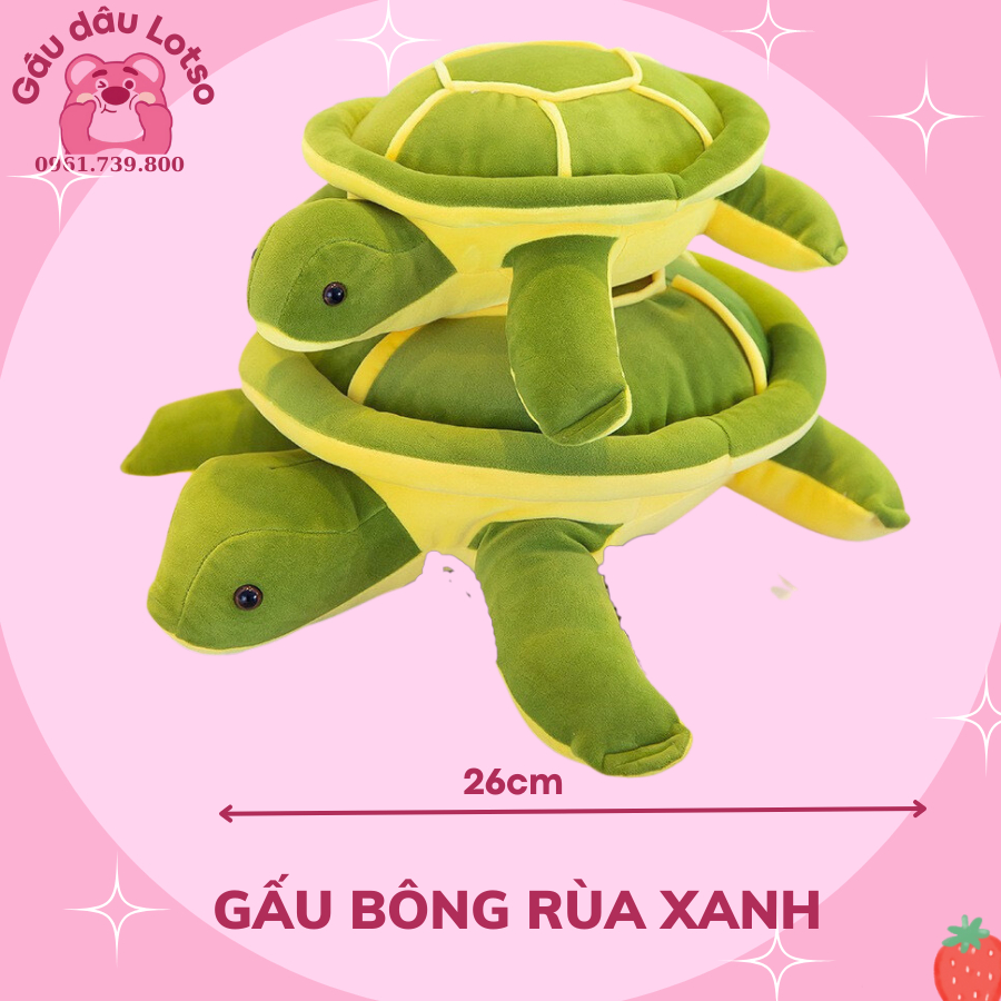 ⚡️ĐỒNG GIÁ 39K⚡️GẤU BÔNG RÙA XANH DÁNG NẰM DỄ THƯƠNG MỀM MẠI, SIZE 25CM CHO BÉ, TRANG TRÍ