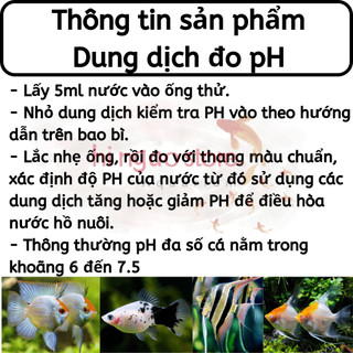 Dung Dịch Kiểm Tra pH - Phụ kiện cá cảnh | Hingaostore.