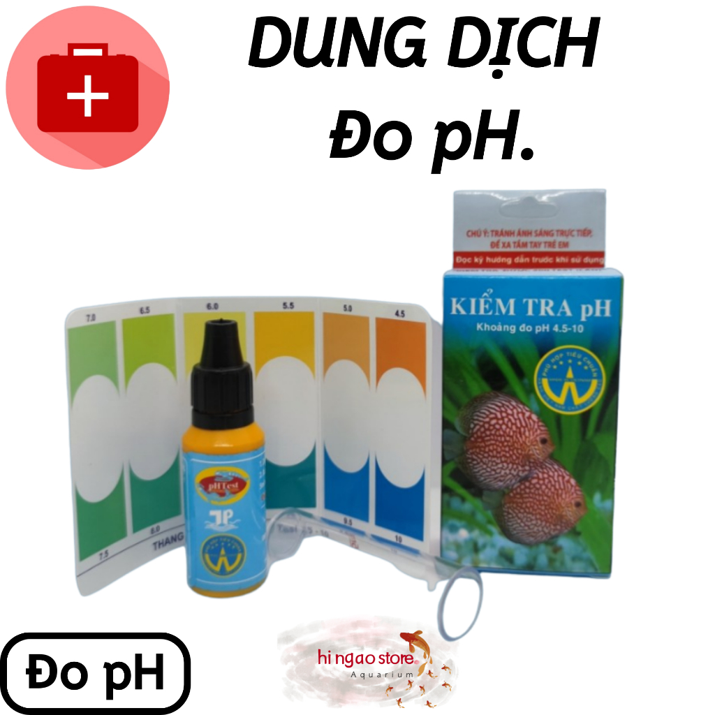 Dung Dịch Kiểm Tra pH - Phụ kiện cá cảnh | Hingaostore.