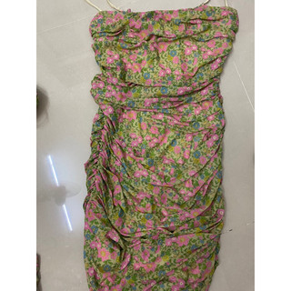 váy hoa lưới body zr