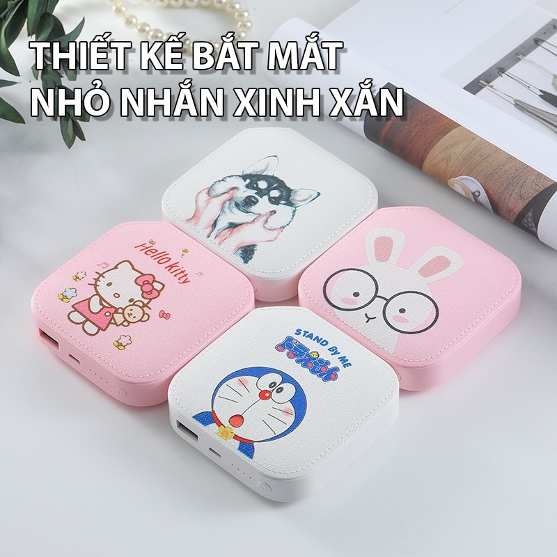 (shop thanh lys )sạc dự phòng hình dễ thương hello kitty , nhỏ nhắn tiện mang đi du lịch