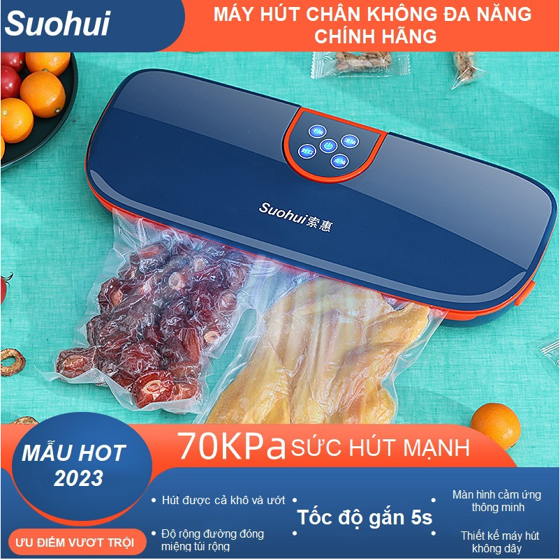 (XẢ KHO) Máy hút chân không thực phẩm SouHui FK- A01 hút đồ khô,ướt, bột đa năng CT8
