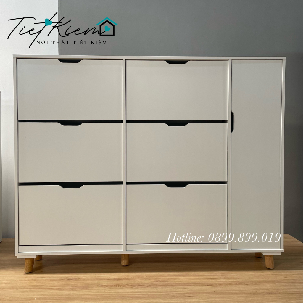 Tủ giày thông minh siêu to chứa được rất nhiều giày dép Noithattietkiem đã được lắp ráp Freeship HCM TG0009