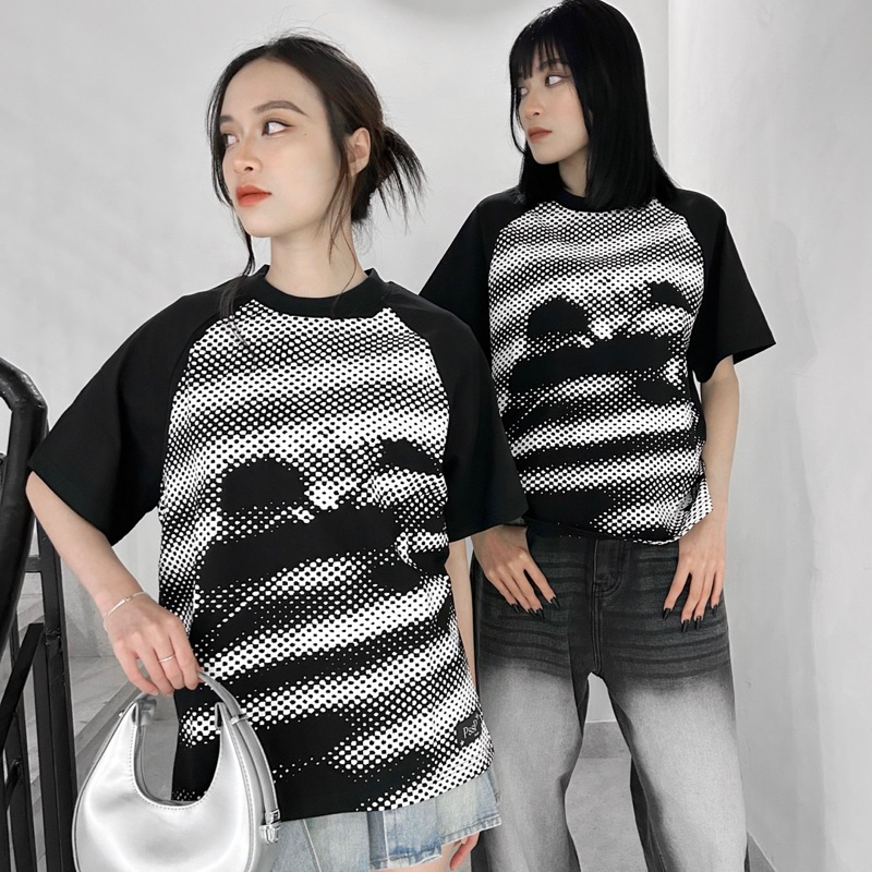 [Áo thun PssP form Boxy kiểu raglan  _ PssP.studio]